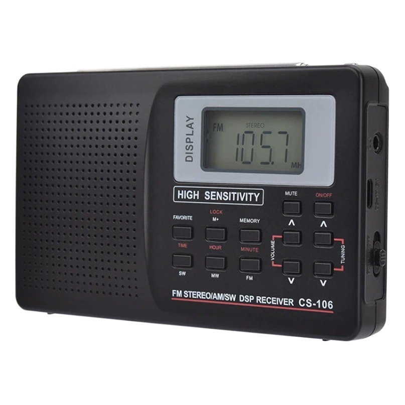 Многодиапазонный радиоприемник портативный Радиоприемник с цифровым дисплеем для пожилых производителей товаров внешней торговли цельная доставка
