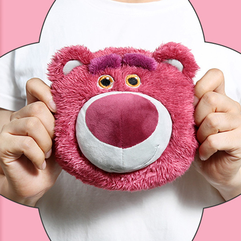 Disney Strawberry Bear Genuine Storage Small Wallet Cute Bag Soft Lotso Cartoon Girl Coin Purse Disney Strawberry Bear Genuine Storage Small Wallet Cute Bag Soft Lotso Cartoon Girl Coin Purse