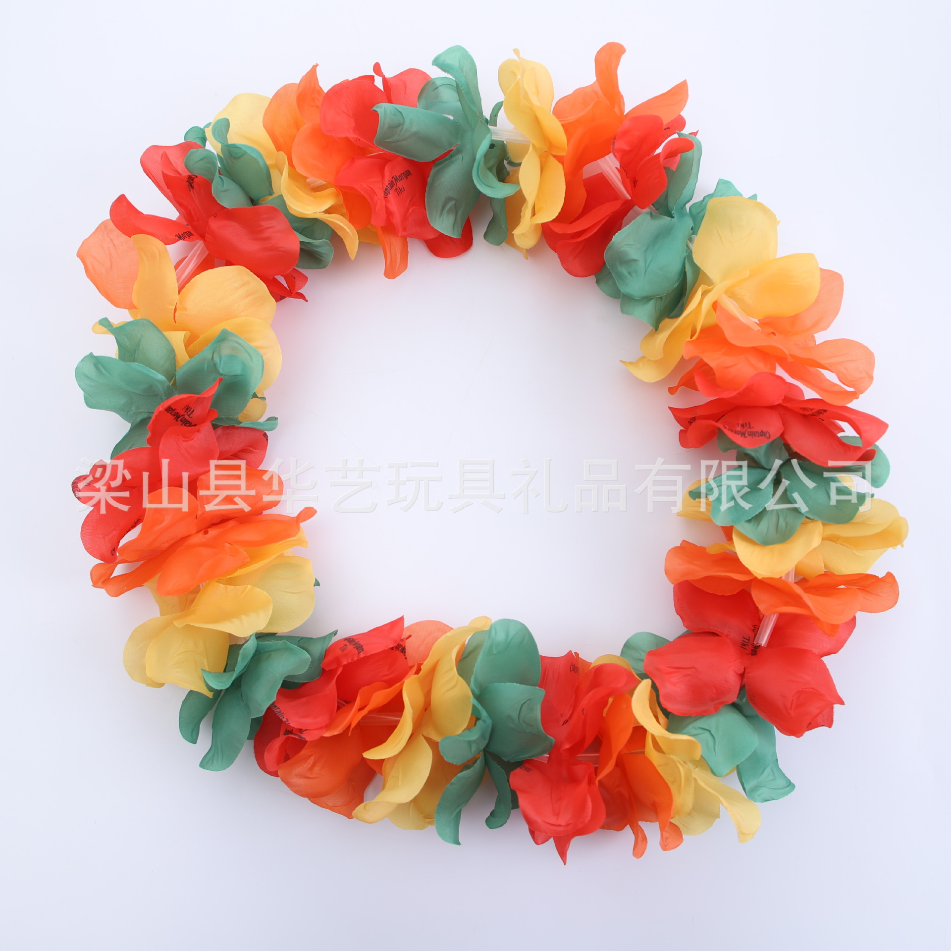 Fábrica de suministro actualizada gruesa guirnaldas de collar collar guirnaldas hawaianas gran petal fiestas de guirnaldas