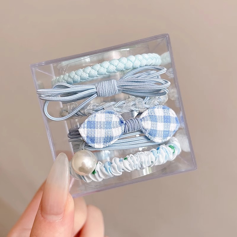 Anillo para el cabello Cuerda para el cabello de alta calidad 2025 nueva cuerda para la cabeza Funda de cuero para mujer para atar el cabello Banda de goma Anillo de goma tocado Mori Xianmei