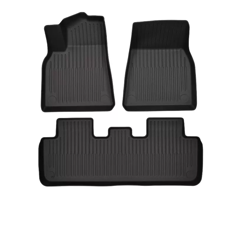 适用于2023跨境MODEL3YXS防水耐磨TPE定制汽车脚垫后备箱垫用品