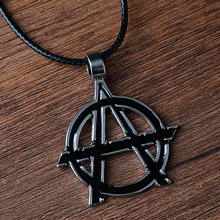 跨境欧美卡通动漫周边复仇者联盟系列项链A标志创意复古颈链饰品