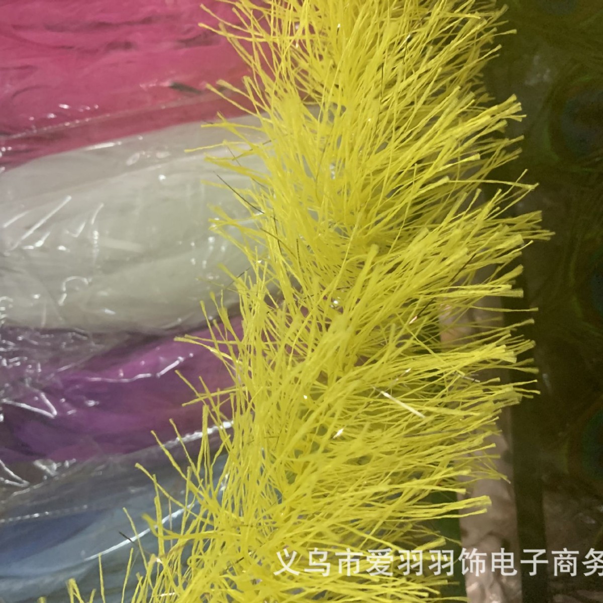 厂家批发加粗各色仿真羽毛条人造羽毛条网红装饰吊饰舞台头饰表演