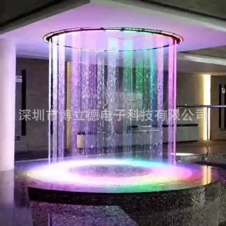 工厂承接户外数字水帘设计工程激光水幕光影水秀喷泉马戏团室内