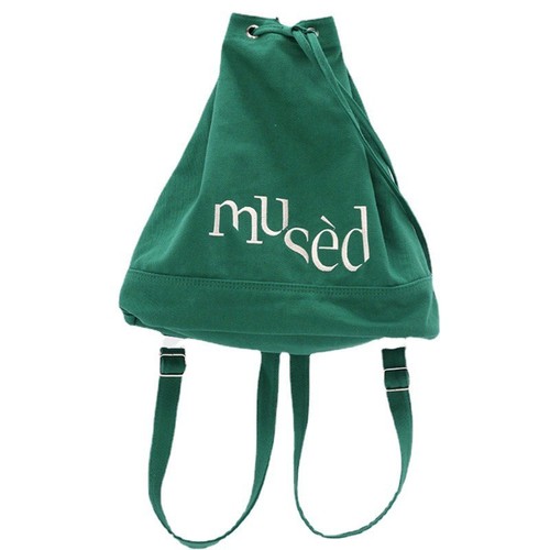 Korean style new backpack, simple letter printed canvas bag, portable large capacity shopping bag, student bucket bag