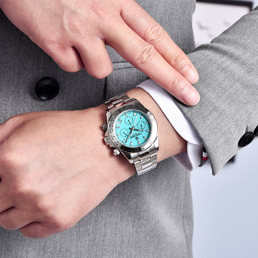 Bojiani Pagani diseño reloj de hombre multifunción cronógrafo reloj de cuarzo para hombre PD1727