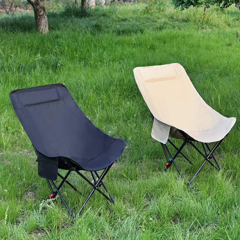 Fabricante silla de luna de alto respaldo portátil de tres marchas para ajustar la silla de campamento de ocio picnic taburete de pesca silla de playa al aire libre image 3