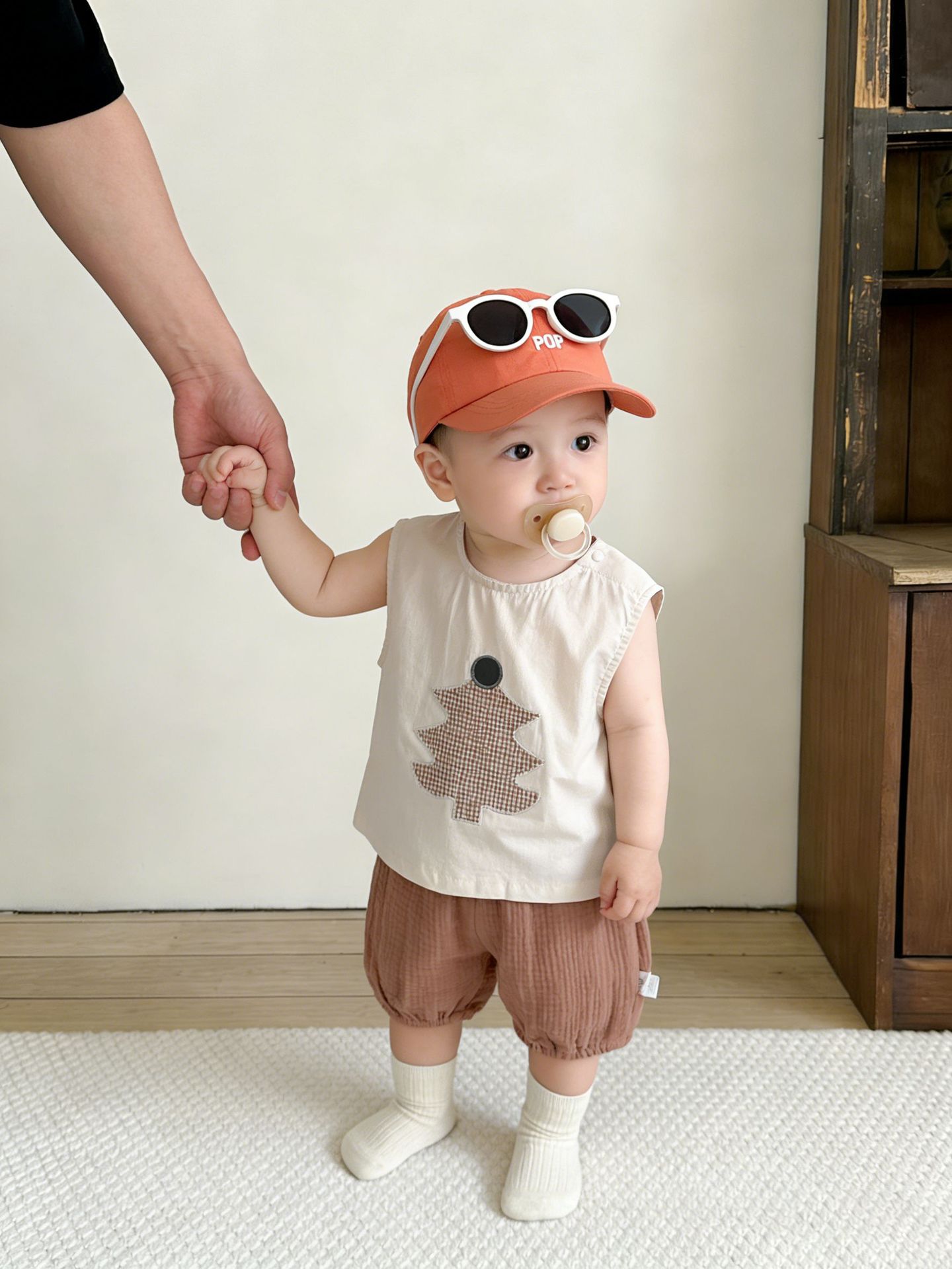 Baby verano delgado chaleco transpirable 2026 nueva ropa de bebé encantadora verano fresco casual camisa sin mangas