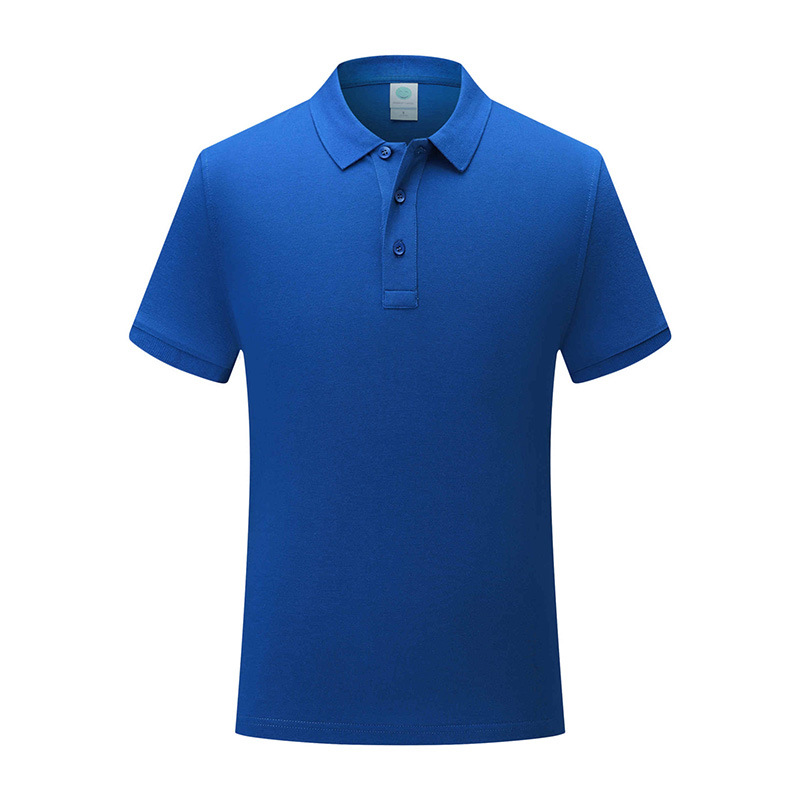 Nano algodón de alta gama de negocios casuales de color sólido camiseta de manga corta con solapa cultura masculina y femenina polo ropa de trabajo personalizada