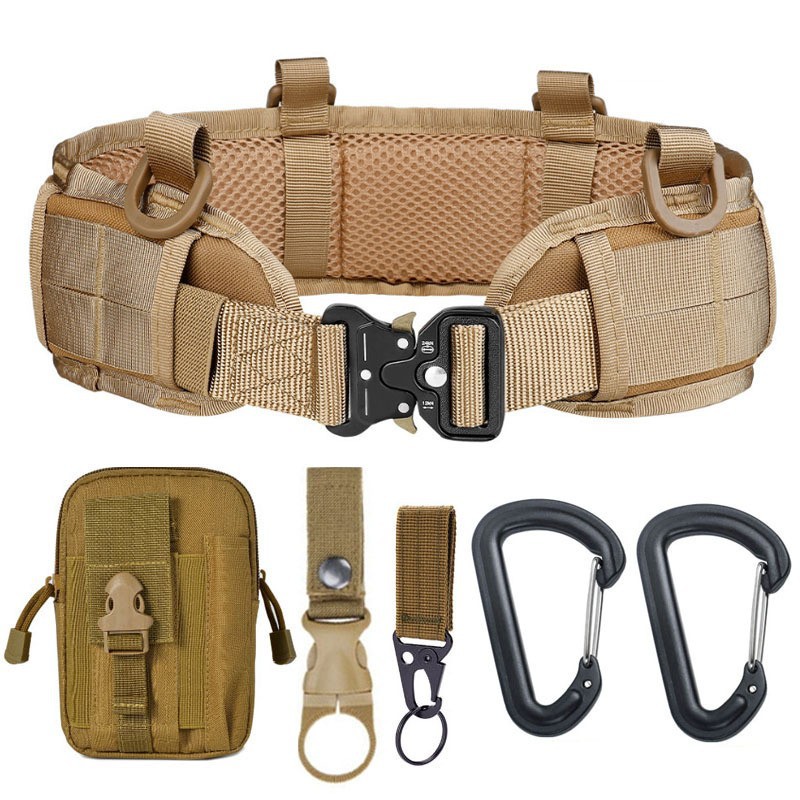 Transfronterizo amazónica fan al aire libre táctico multifuncional cinturón de cintura de cintura de cintura de entrenamiento de campo CS