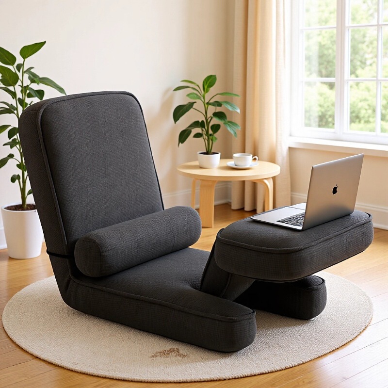 Lazy Sofa Computer Chair Bedroom Small Sofa Chair Ergonomic Tatami Seat Dormitory Bed Back Chair