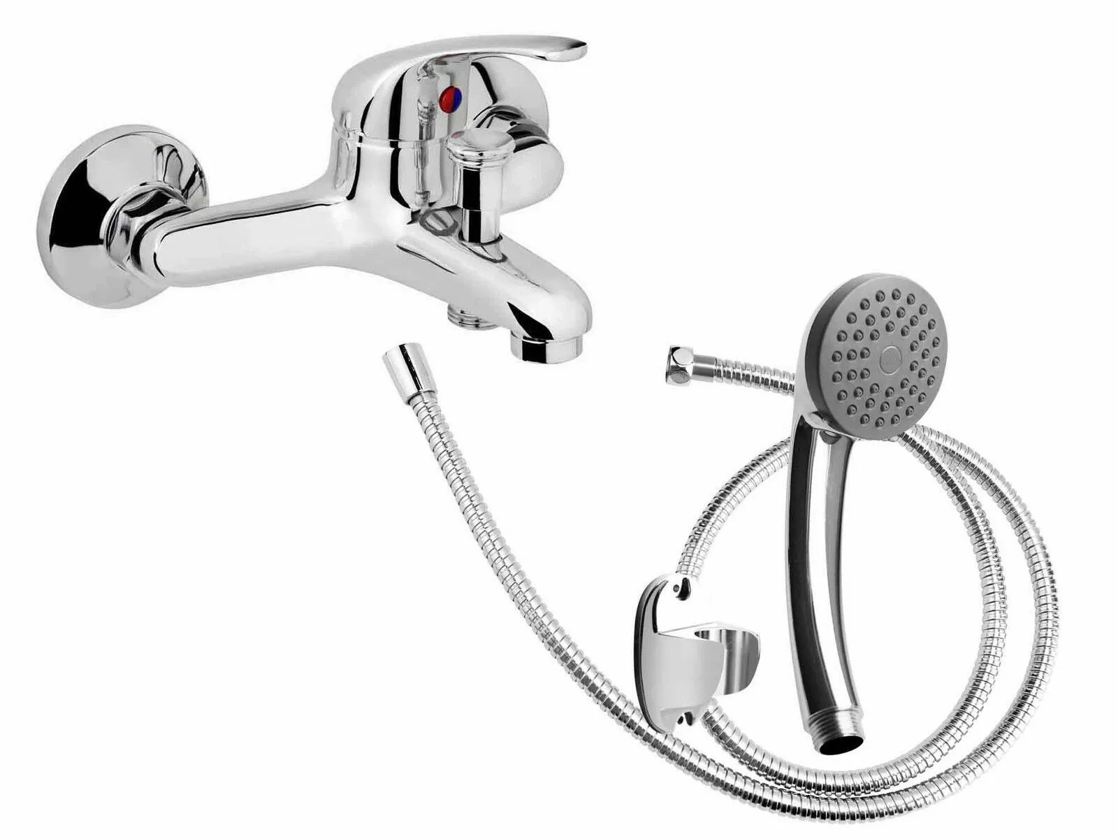 Настенный кран с ручным распылением