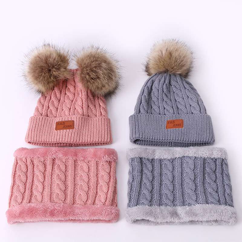 Kid's Cute Solid Color Wool Cap display picture 1