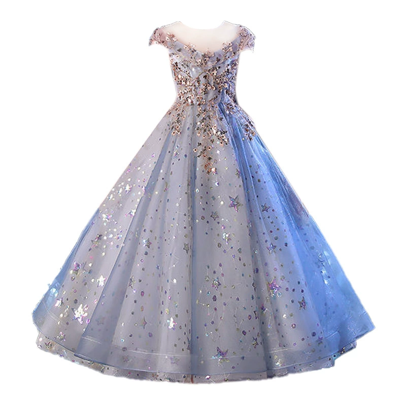  Children's wedding dress, evening dress, small princess costume, suit, 3-15 years, for teenagers