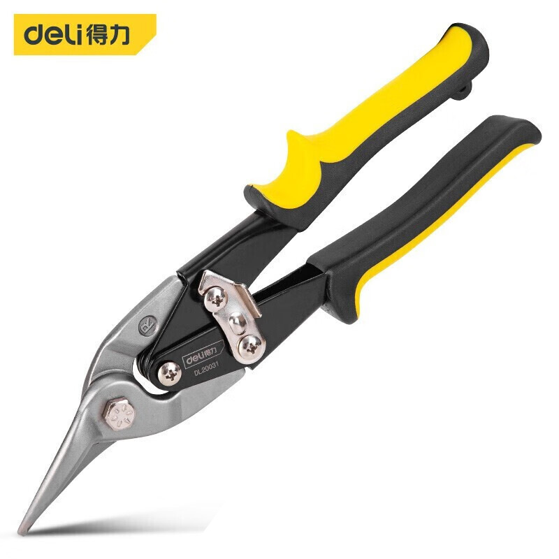得力(deli)DL20031左头航空剪不锈钢板剪刀铁皮剪子250mm10寸