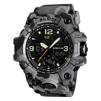 SKMEI Time красивые камуфляжные часы, модные многофункциональные спортивные на открытом воздухе водонепроницаемые мужские электронные часы с двойным дисплеем, оптовая продажа