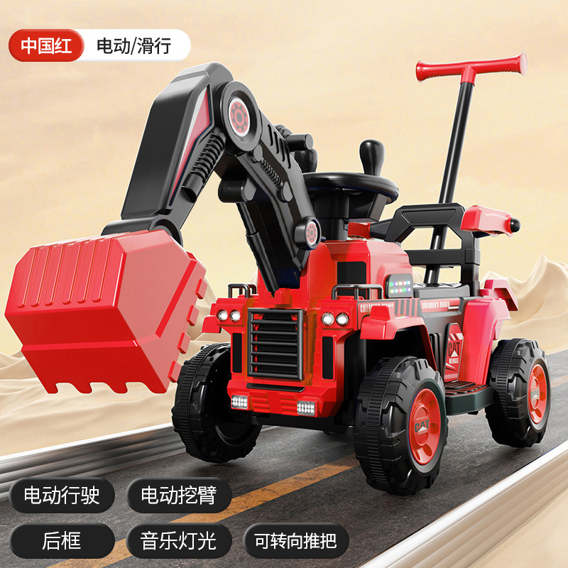 Excavadora para niños, coche de juguete, juguete para personas, niña, niño, excavadora eléctrica de control remoto, vehículo de ingeniería, máquina de gancho image 23