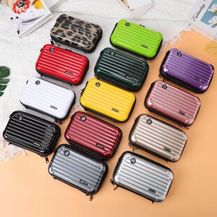 Hot Style 7inch PC Hard Shell Cosmetic Bag Waterproof Toiletry Bag Travel Storage Bag Diagonal Shoulder Bag Customizable LOGO
