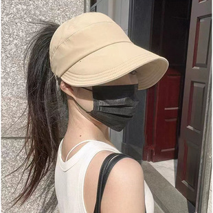 Cap Summer Ruth Hangable Mask Quick-drying Cloth Dew Paytail Sunscreen Hat Thin Half Empty Top Sunshade Hat