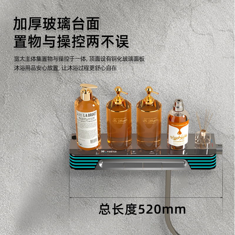 No top spray split shower shower set gun gris simple todo cobre spray spray boquilla de presión de ducha de lluvia temperatura constante