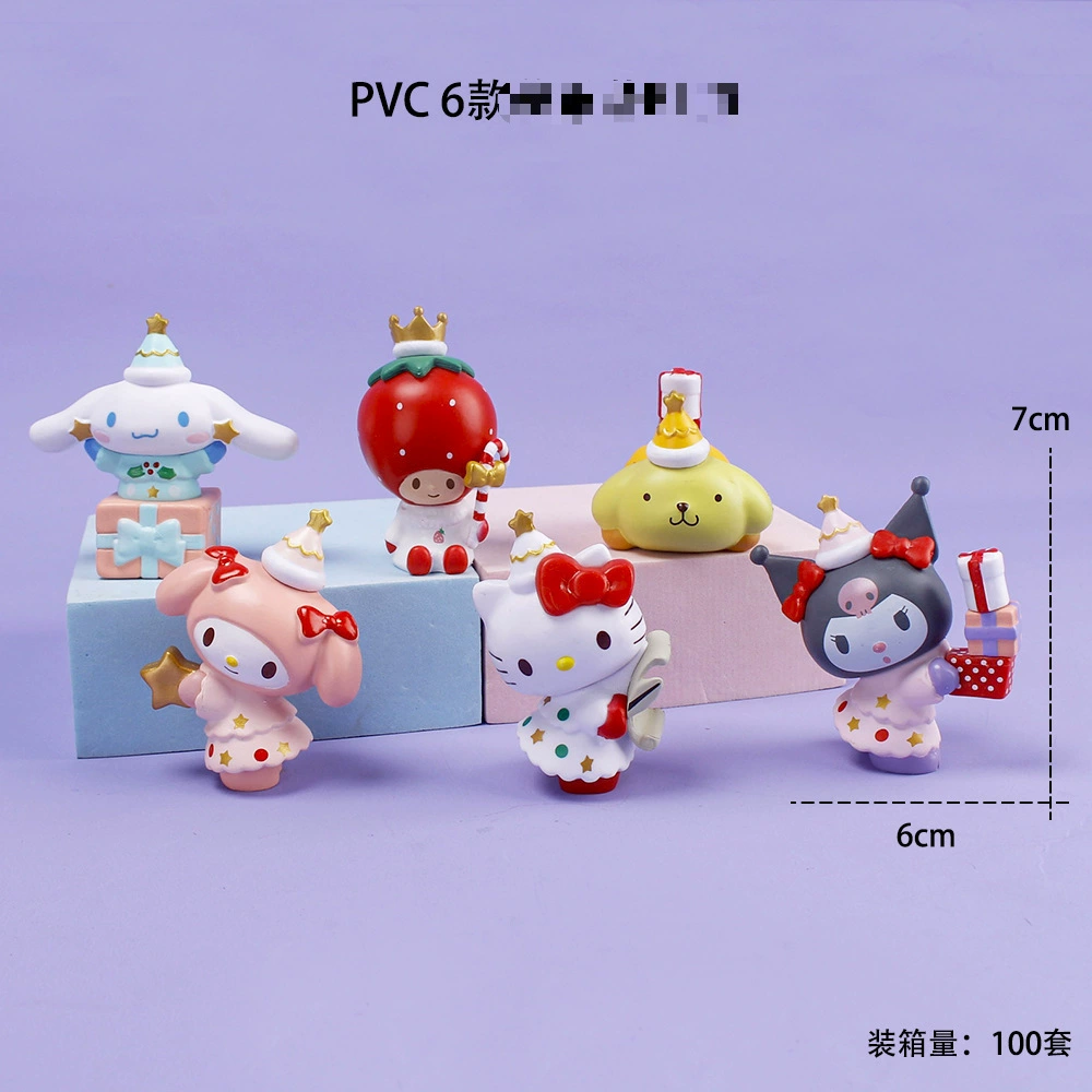 Слепая коробка фигурки (Мелодия) 3-пакет — мини-фигурки PVC с аксессуарами, разнообразные стили