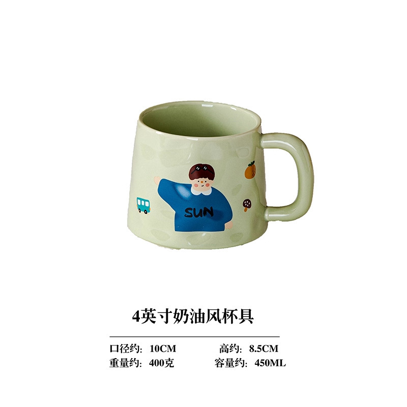 Taza de Cerámica Familiar Anime Resistente a Altas Temperaturas para Hogar