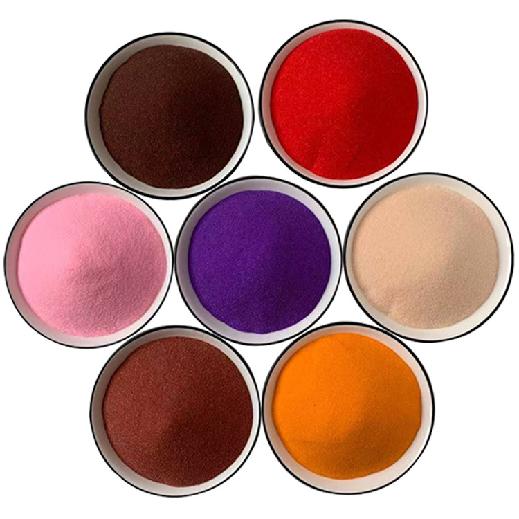 厂家批发彩砂烧结染色真石漆彩砂彩石瓦彩砂沙画沙漏儿童娱乐彩砂