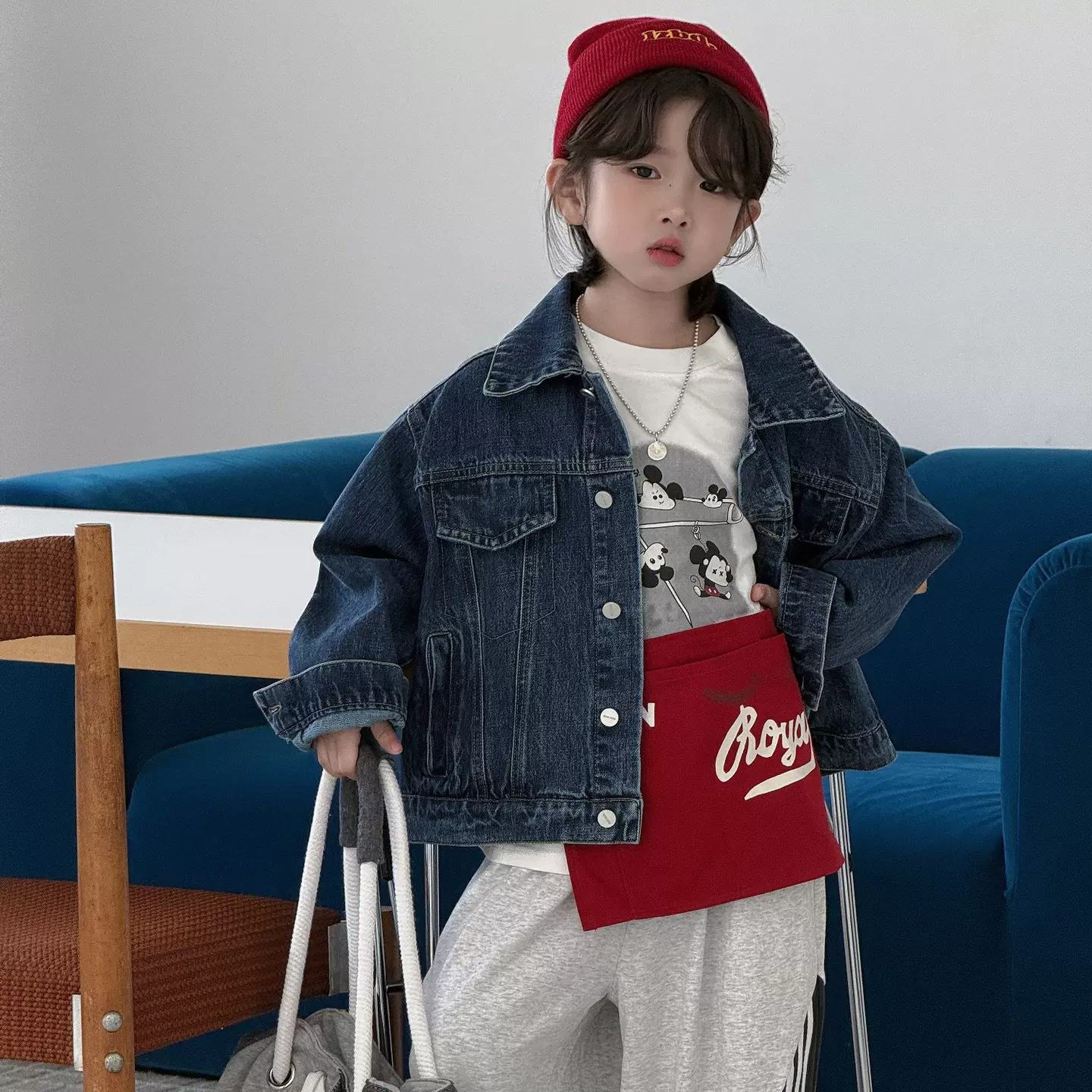 奶酪与喵童装男童外套2026年春季新款韩版酷帅牛仔外套中大童上衣