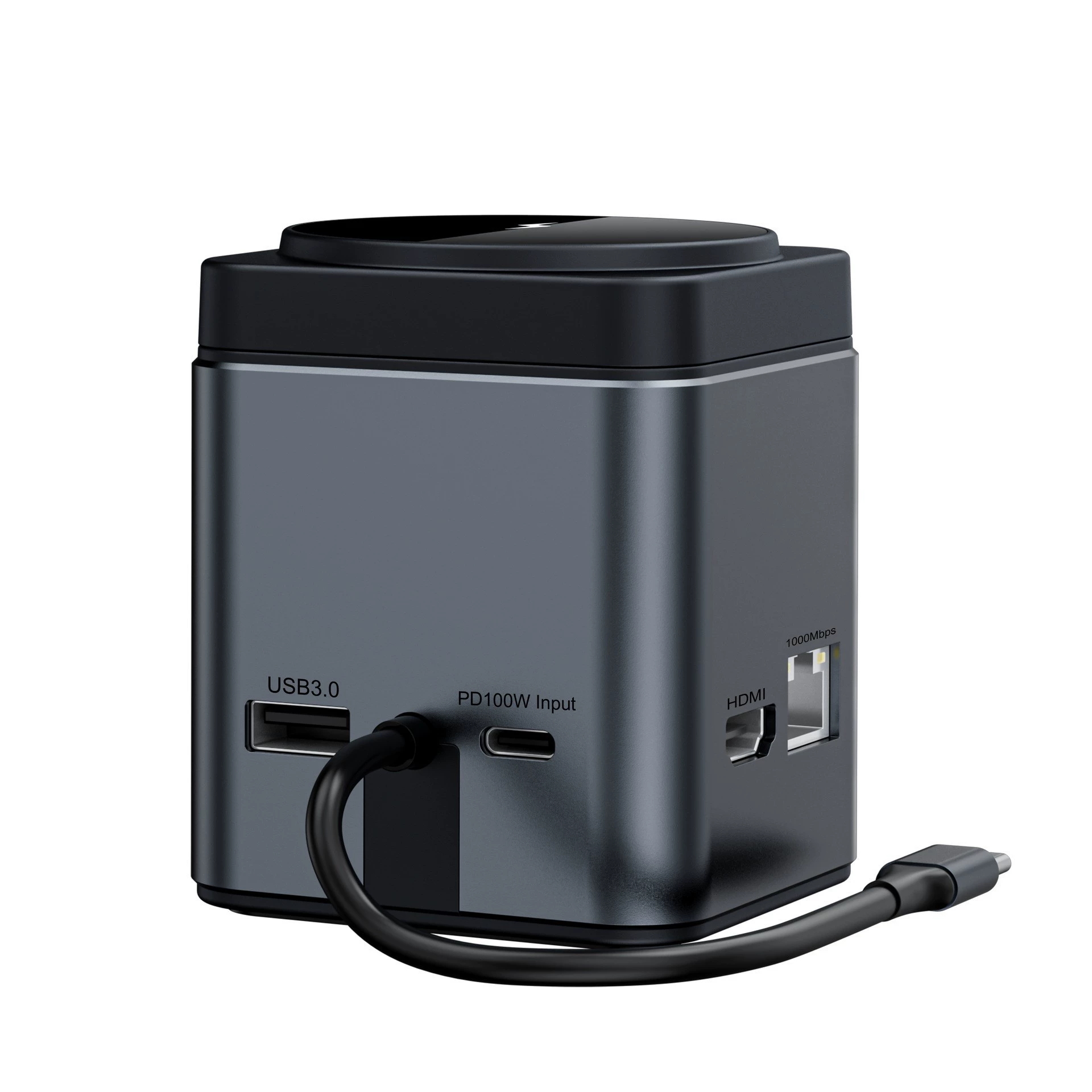 Расширенная док-станция Type-C Expansion Dock USB15W магнитная беспроводная зарядная HUB внешний мобильный телефон компьютер