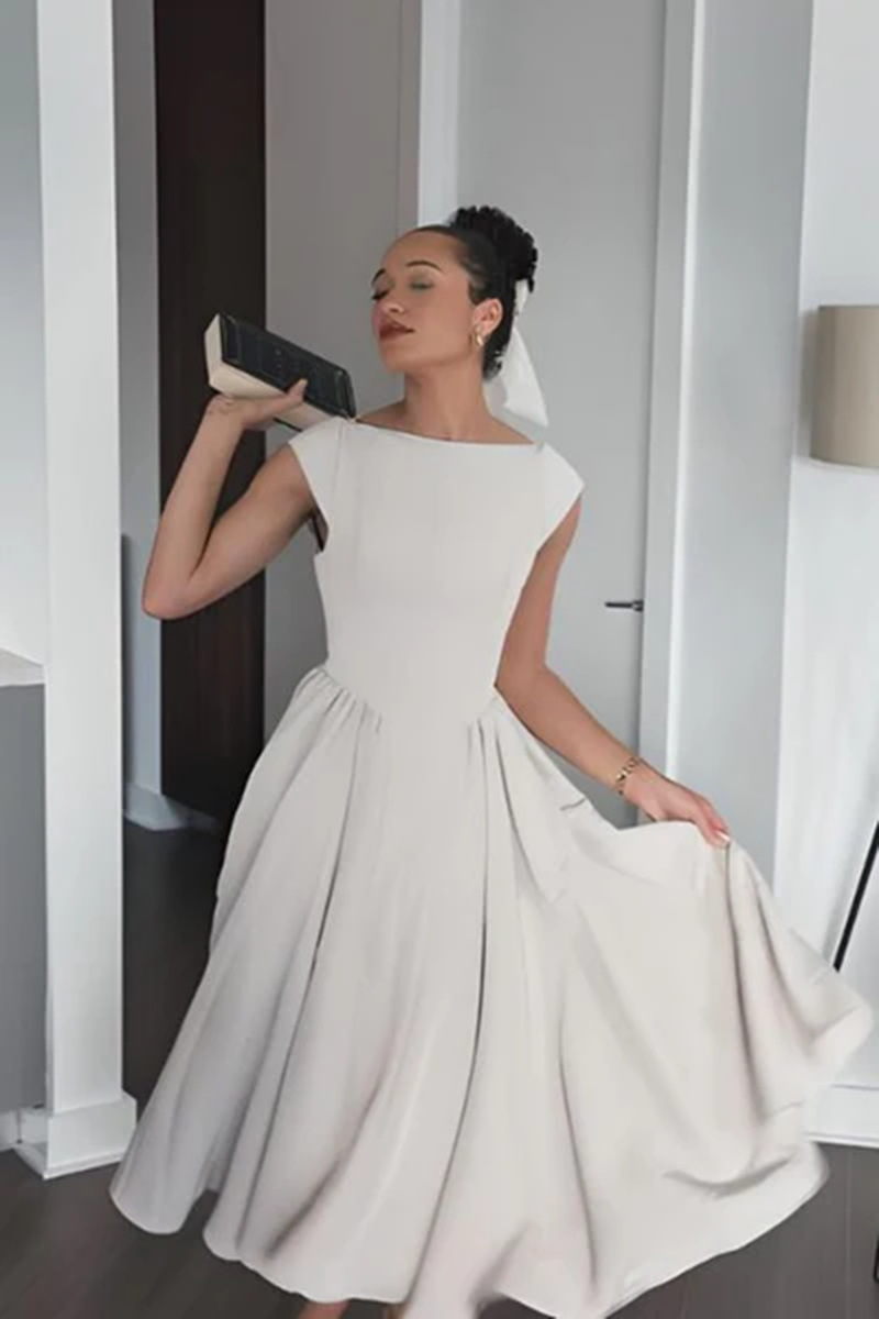 Women's Sleeveless Dress European American Style Spring Fashion Pure Sexy Temperament with Waist Cinching Backless Design for Summer_ecoleips.com