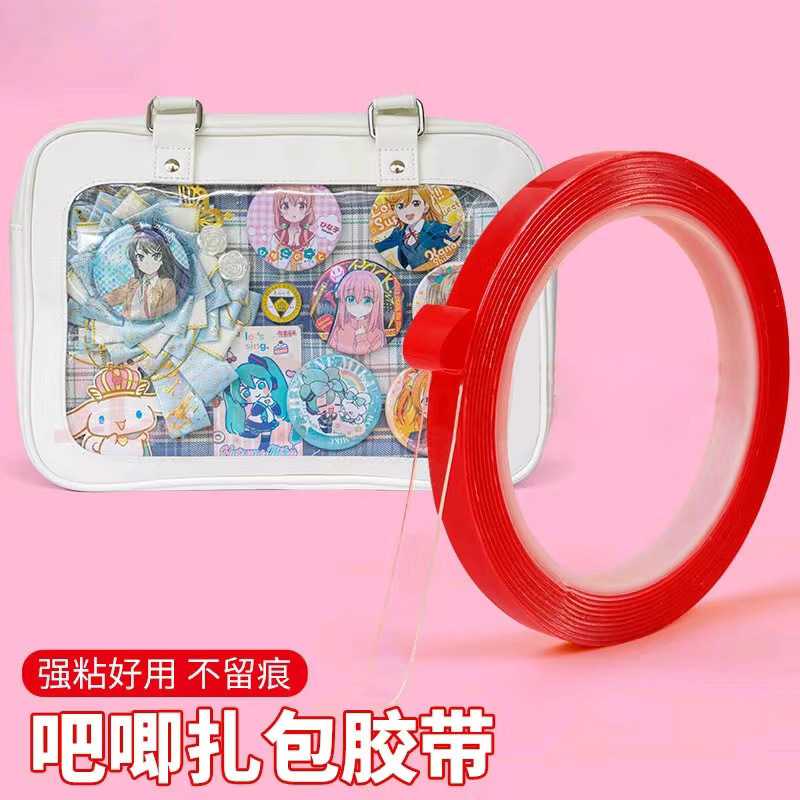 Transparent Double-Sided Tape Nail Art Display Tape Poster Planner Stickers DIY Acrylic Adhesive Transparent Double-Sided Tape Nail Art Display Tape Poster Planner Stickers DIY Acrylic Adhesive