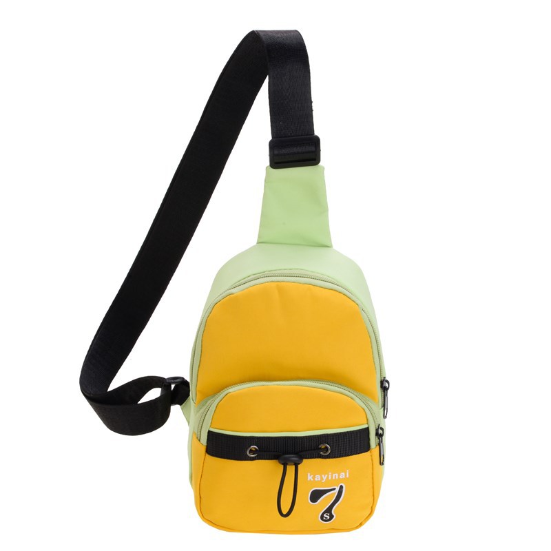 Versión coreana del popular bolso de pecho para niños y niñas, mini bolso de mensajero para niños de color de contraste de moda 2025 nueva tendencia de monedero para niños