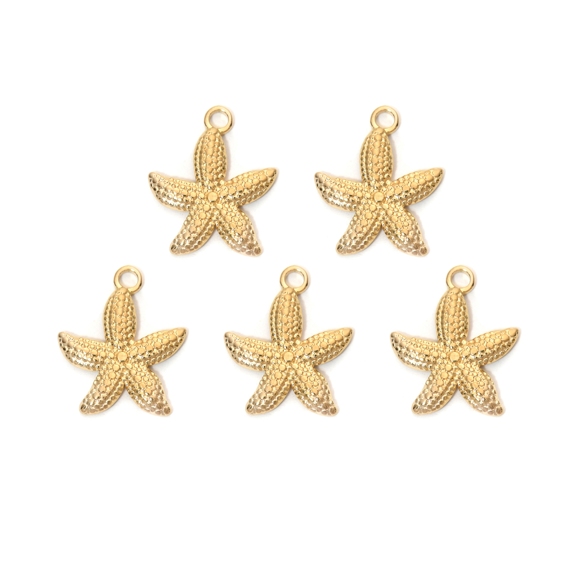 3g Weight Pendant Jewelry Making Type DIY Jewelry Accessories Classification 5 PCS/Package 304 Stainless Steel Starfish Pendant