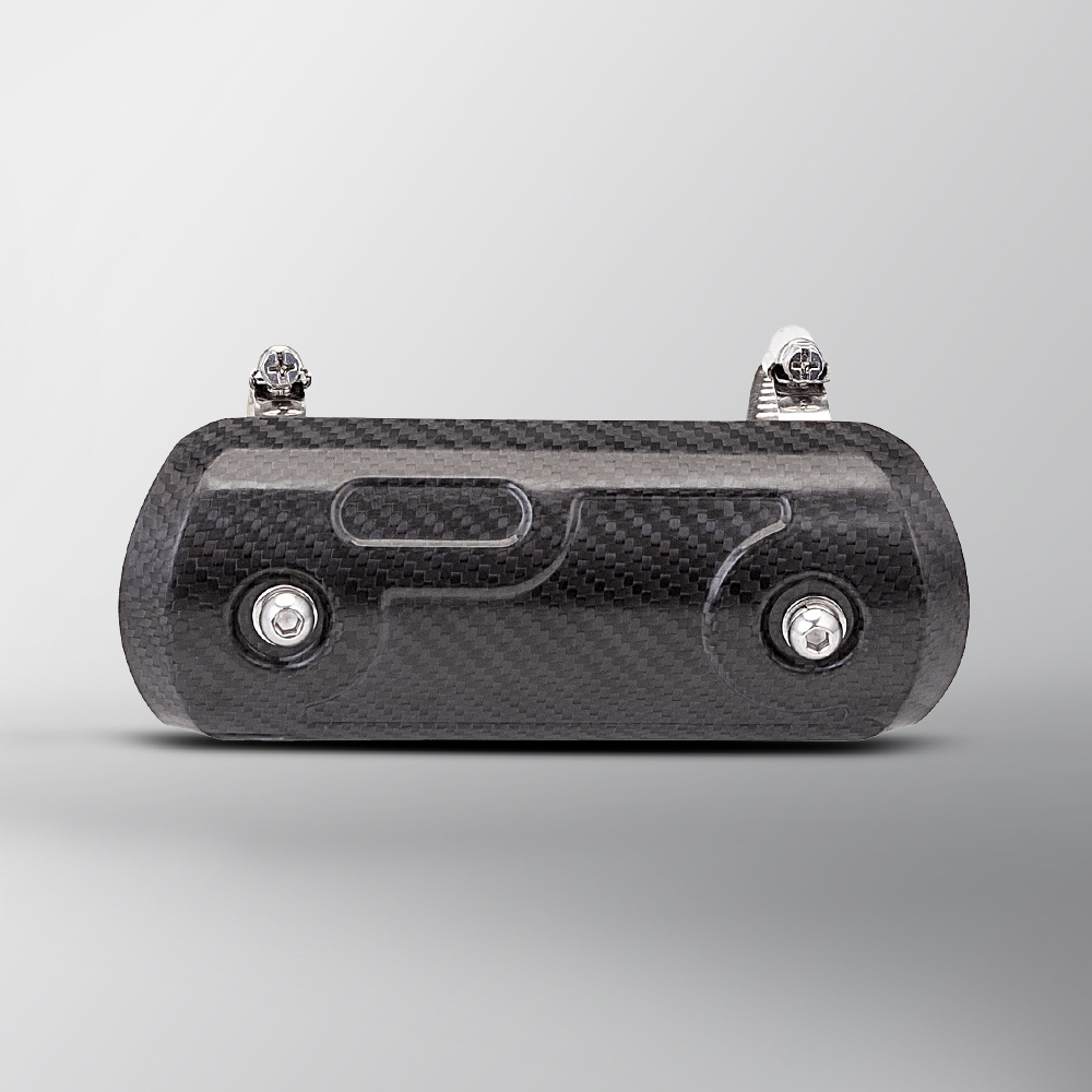 Motorcycle Exhaust Pipe Universal M Carbon Fiber Heat Insulation Board Anti-scalding Cover Protective Shell 450SR Race 800 Z900