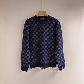 GG双面羊毛针织毛衣