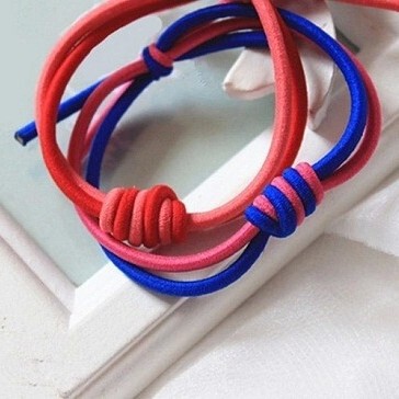 Personalized new Korean hair accessories double -line double -color…