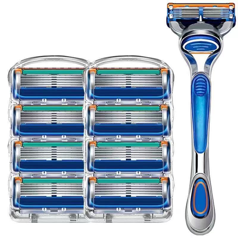 Five-Layer Manual Razor Blade Holder, Razor Head, Portable Men's Razor Blade Head Five-Layer Manual Razor Blade Holder, Razor Head, Portable Men's Razor Blade Head