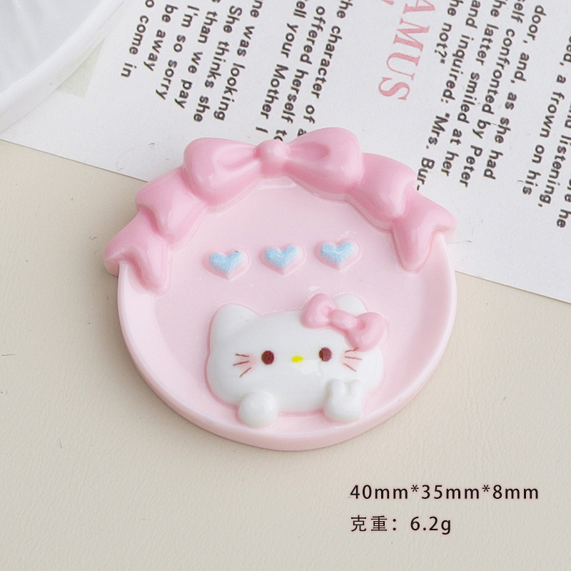 漫画 diy 樹脂アクセサリージュエリー弓猫プレートクリーム接着剤ヘアピン携帯電話ケース靴バックルキーホルダーペンダント|undefined