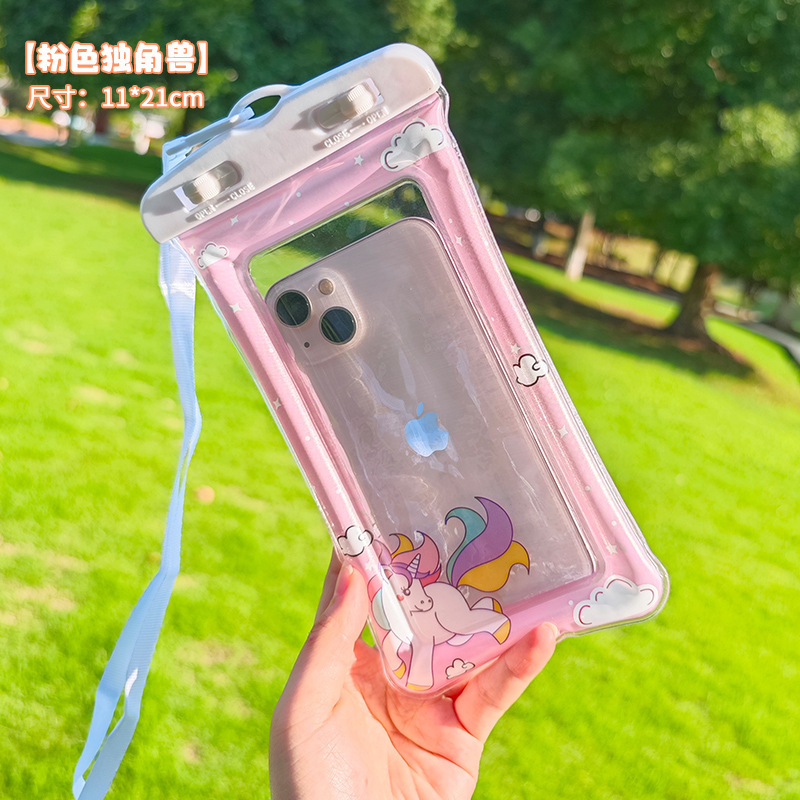 水中撮影エアバッグ携帯電話防水袋温泉水泳携帯電話汎用タッチパネル浮潜防水カバー|undefined