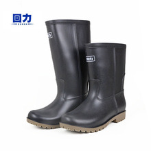 现货供应回力雨鞋8128pvc男式高筒水靴钓鱼劳保防水雨靴批发