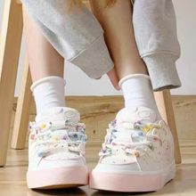 学院风可爱草莓面包鞋女ins潮小众设计百搭休闲板鞋2025春季新款