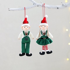 国境を越えたスポットクリスマス装飾品バックパンツかわいい風妖精人形人形人形ペンダントクリスマスツリーペンダント