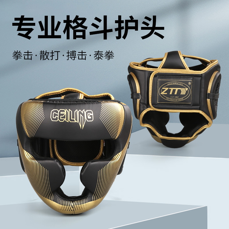 Casco de boxeo Ceiling Entrenamiento de boxeo Sanda Lucha libre Equipo de protección de boxeo para adultos Protector de cabeza de protección