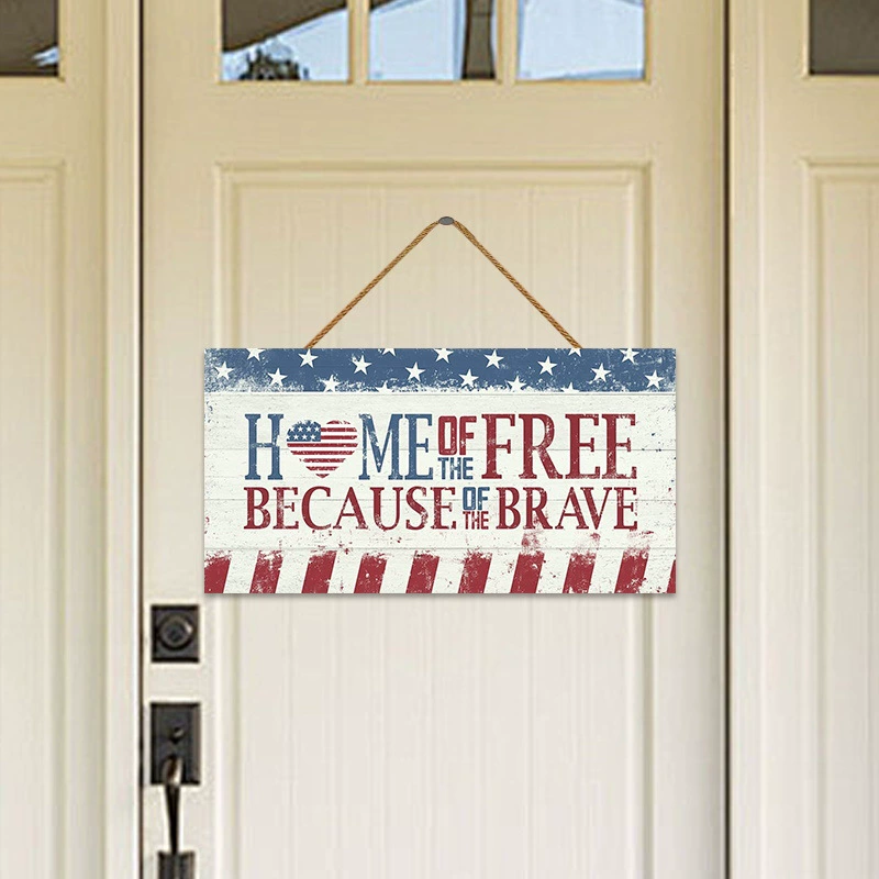 Американский деревенский фермерский ретро деревянный дверной знак, маленький кулон, скандинавский инструмент для украшения дома, длинная подвесная дверь для приветствия