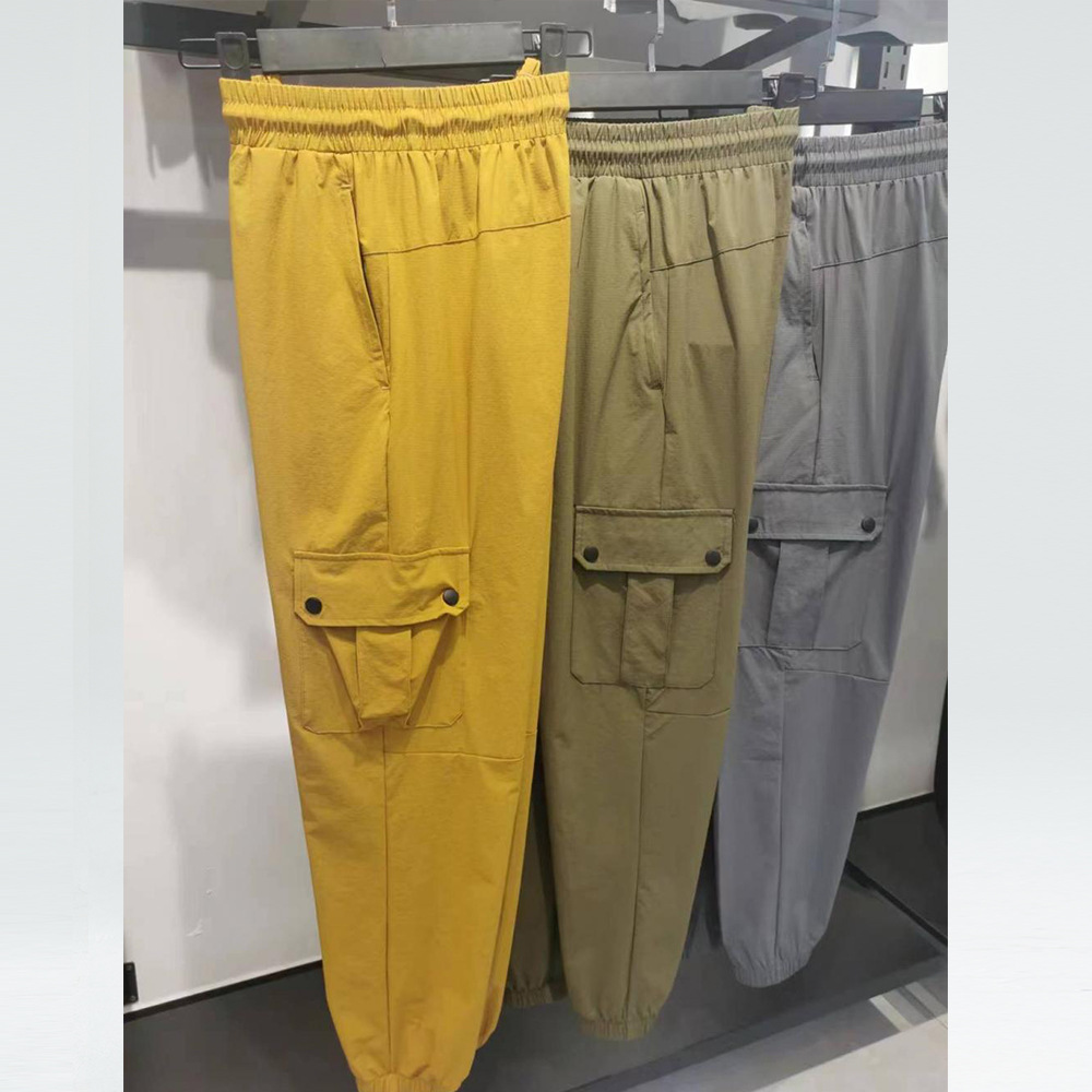 Lulu pantalones deportivos de secado rápido de escalada a prueba de agua al aire libre para hombres y mujeres, monos sueltos, pantalones casuales de fitness para correr