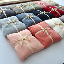 舒爽亲肤~水洗棉床单床笠单件全棉纯棉床罩日式床垫床包1.5m1.8米