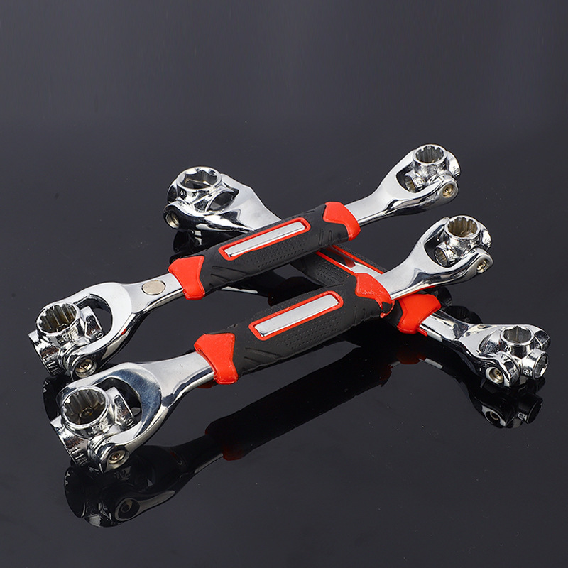 多功能八合一套筒扳手可旋转52合一扳手万能48合一骨头梅花扳手