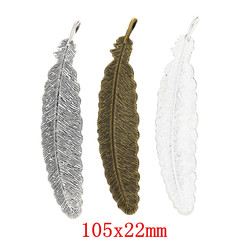 DIY ジュエリー アクセサリー レトロ合金羽葉ペンダント雑貨卸売工場直販 963