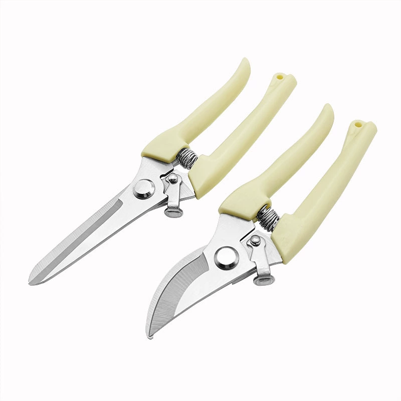 Ножницы для обрезки с изогнутой прямой головкой из нержавеющей стали Садовые ножницы Обрезные ножницы Цветочные ножницы Садовые инструменты
