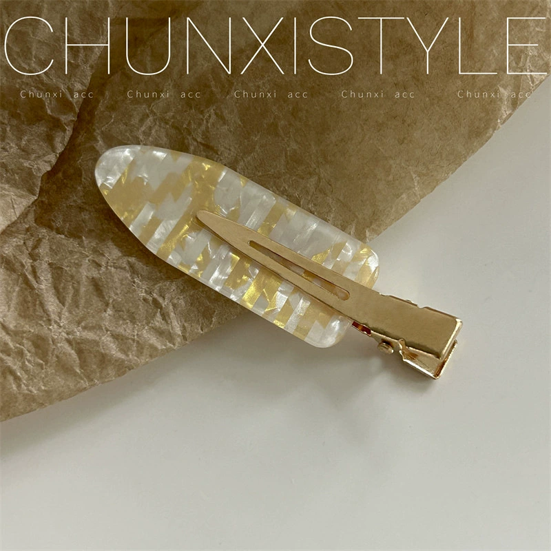 Заколка Chunxi hairgrip для чёлки, узорная смоляная шпилька с металлическим зажимом, 6 см